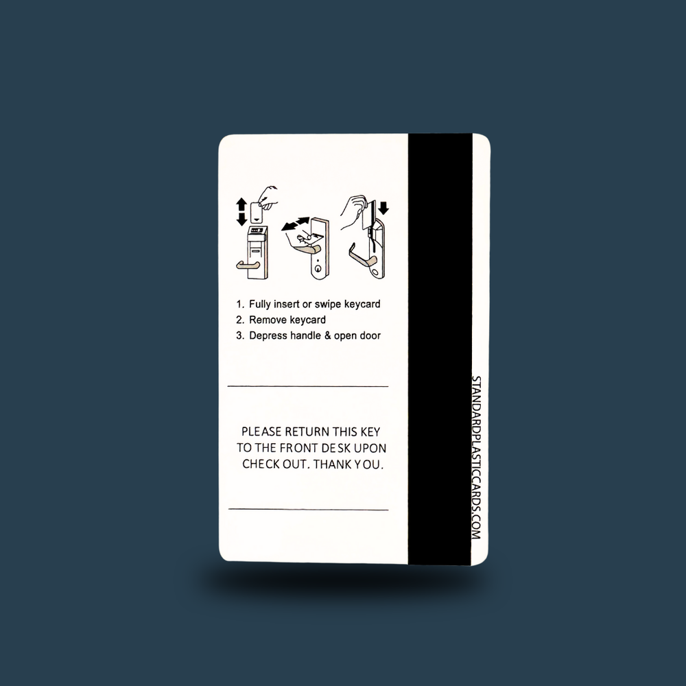 Motel 6 - Magnetic Stripe Key Card — Standard Plastic Card