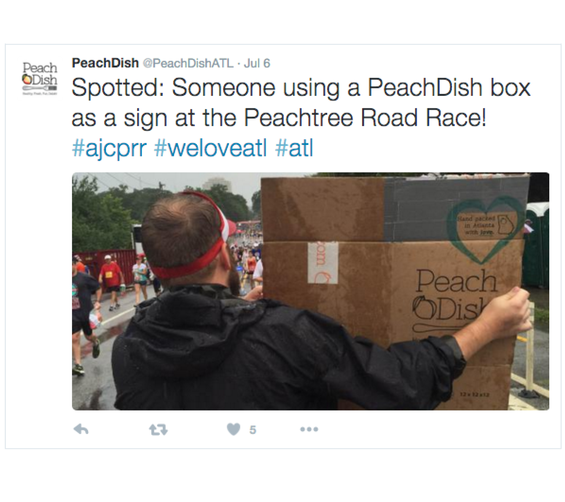 PeachDish Twitter