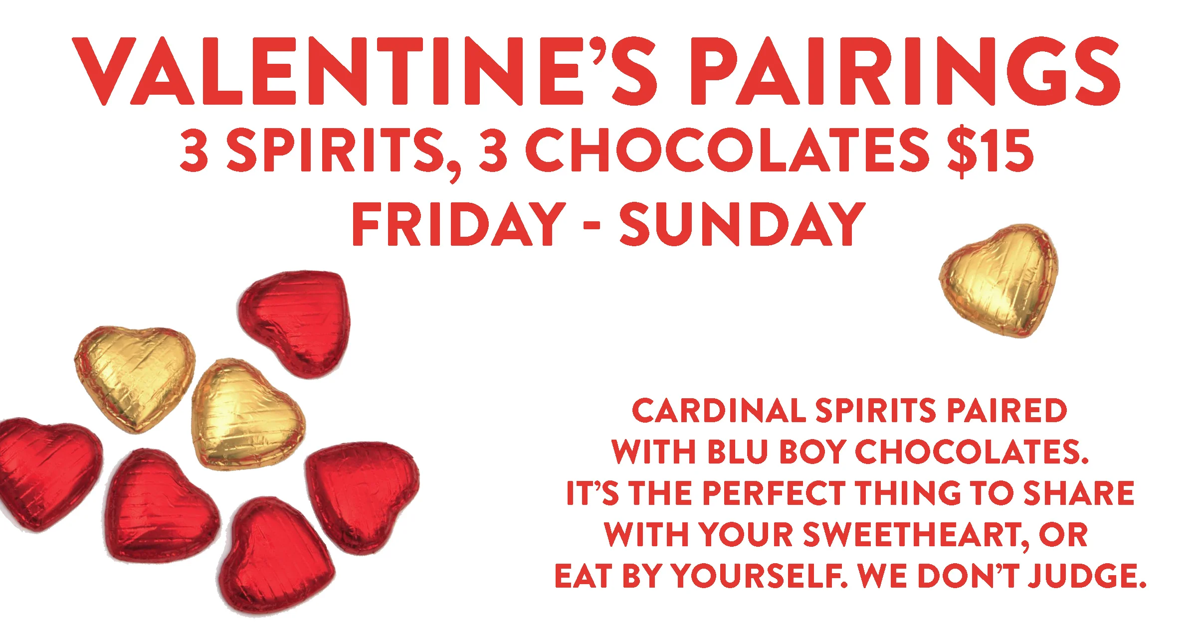 Valentine's Weekend Chocolate Pairing