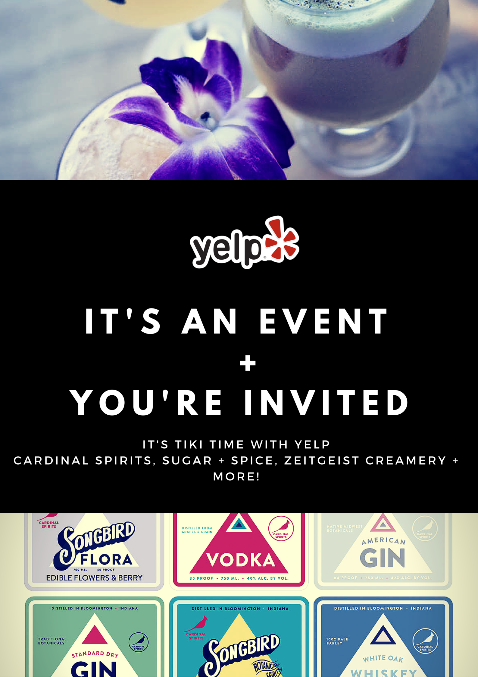 Yelp's Great Getaway - Tiki Time at Cardinal Spirits 