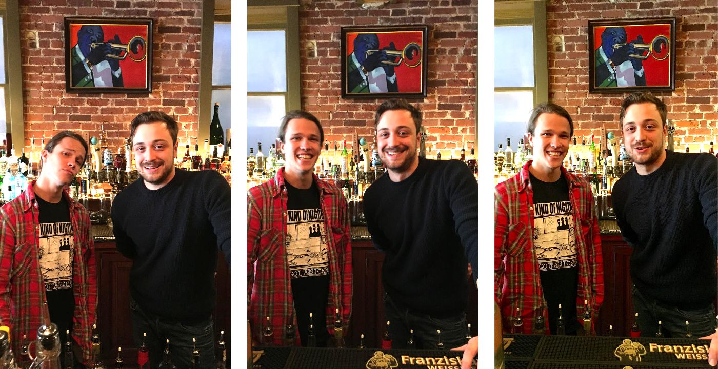 Micky Leonard (left) and Andrew Wind (right) of Uptown.