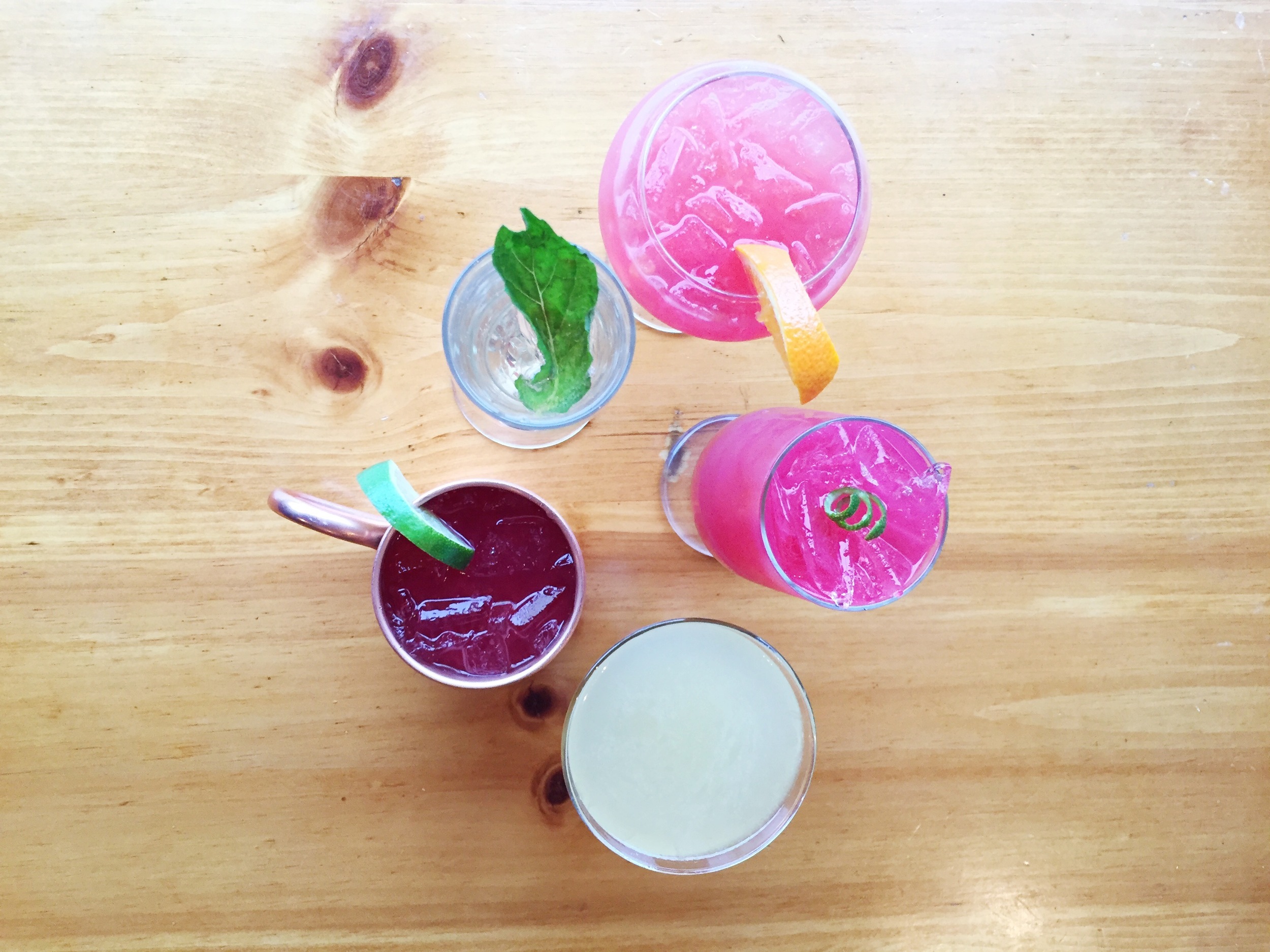 Scenic View has five new cocktails with Cardinal Spirits products.