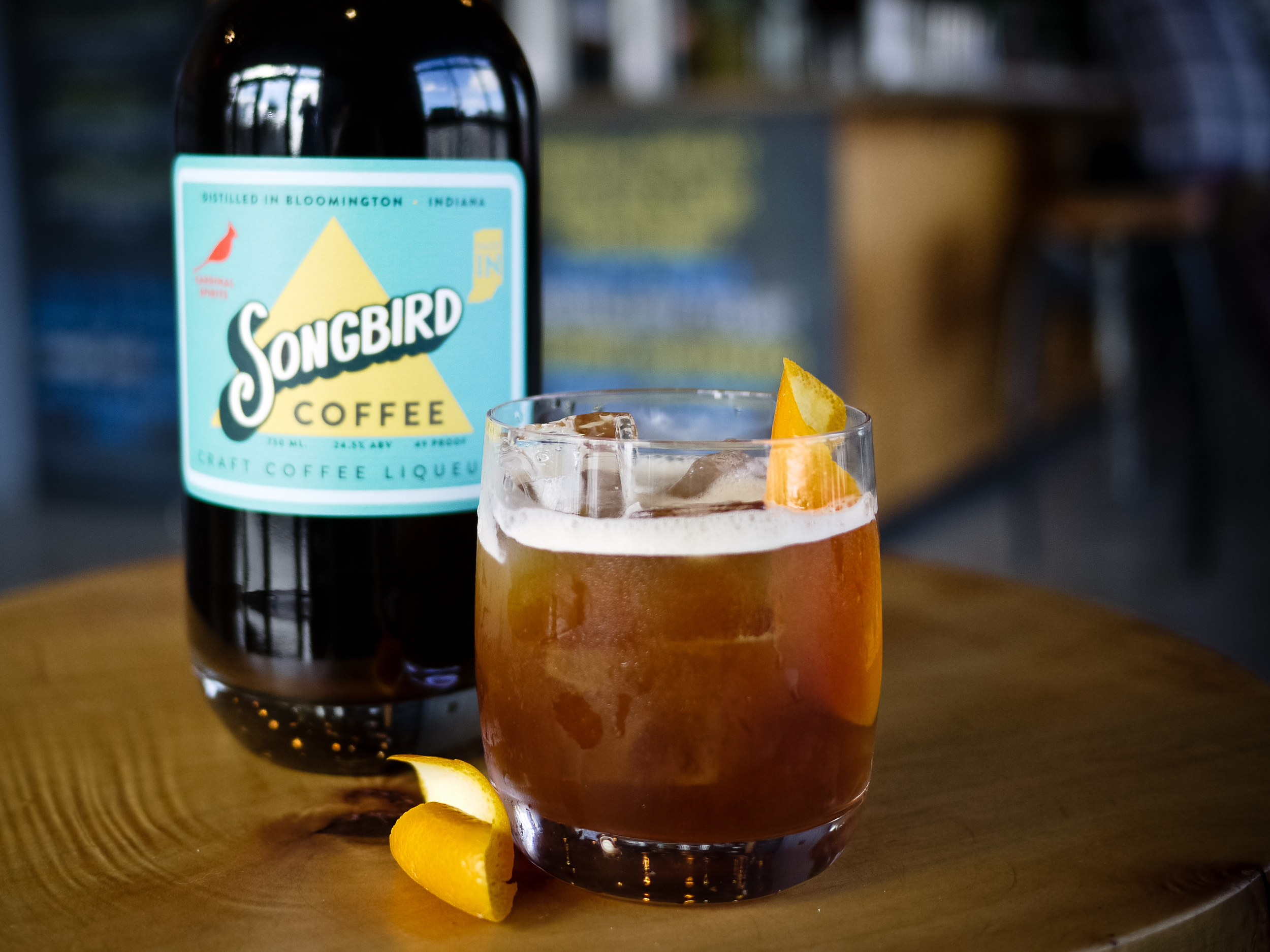 The Cafe A L'Orange, made with Songbird Craft Coffee Liqueur