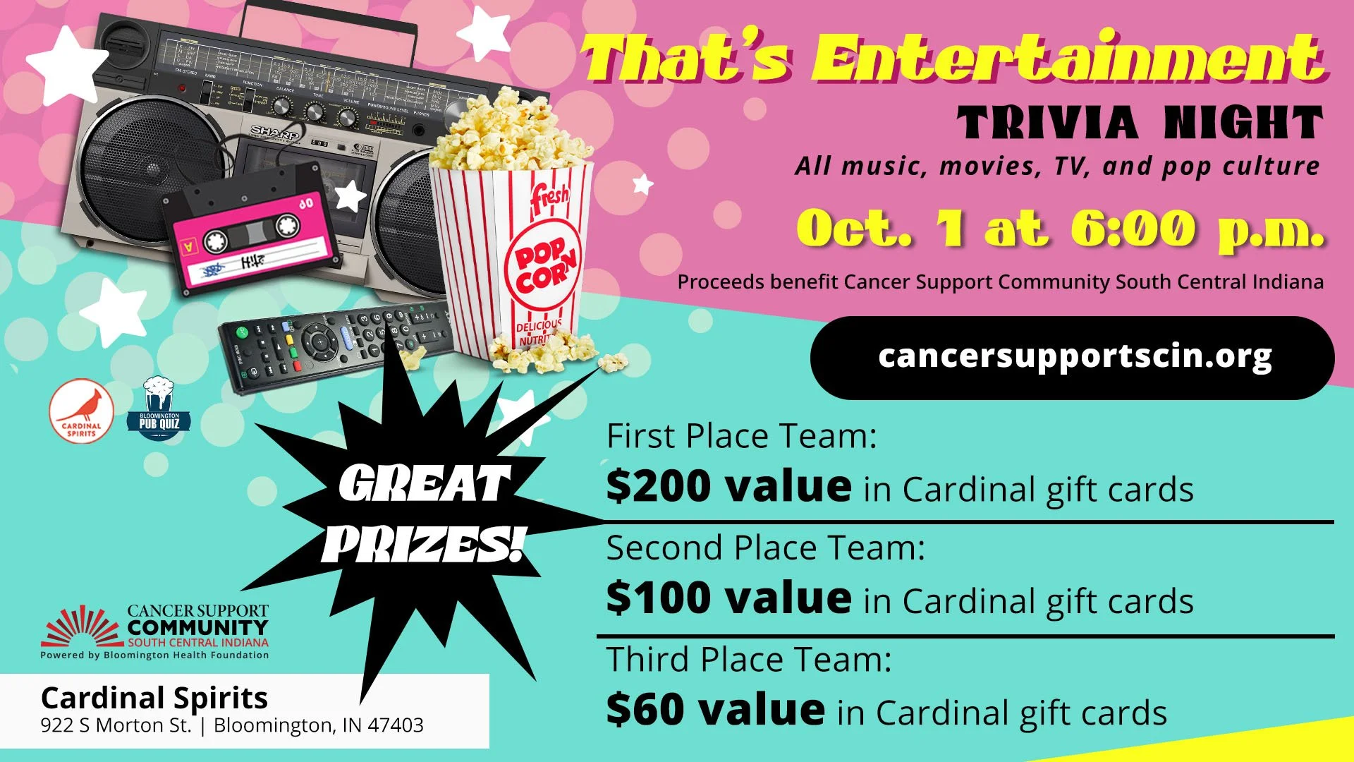 That's Entertainment! Trivia Night benefitting CSCSCI