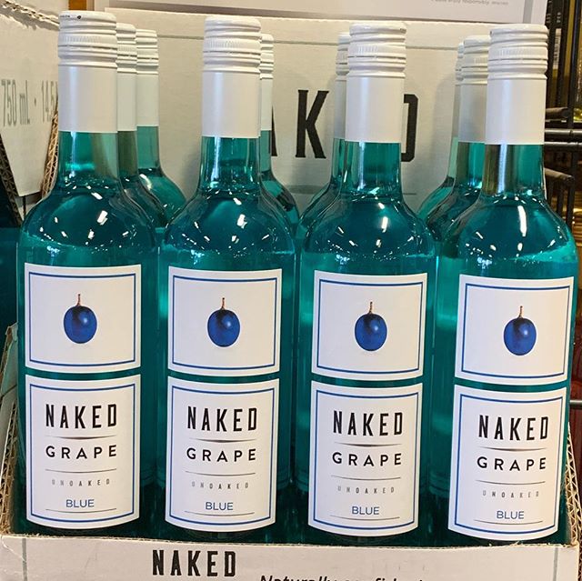 Feeling a lil Eiffel 65 style...We finally have @nakedgrape blue wine back in stock! And a lot of it! Swing by and grab a bottle while it’s still here! Cheers! 🥂