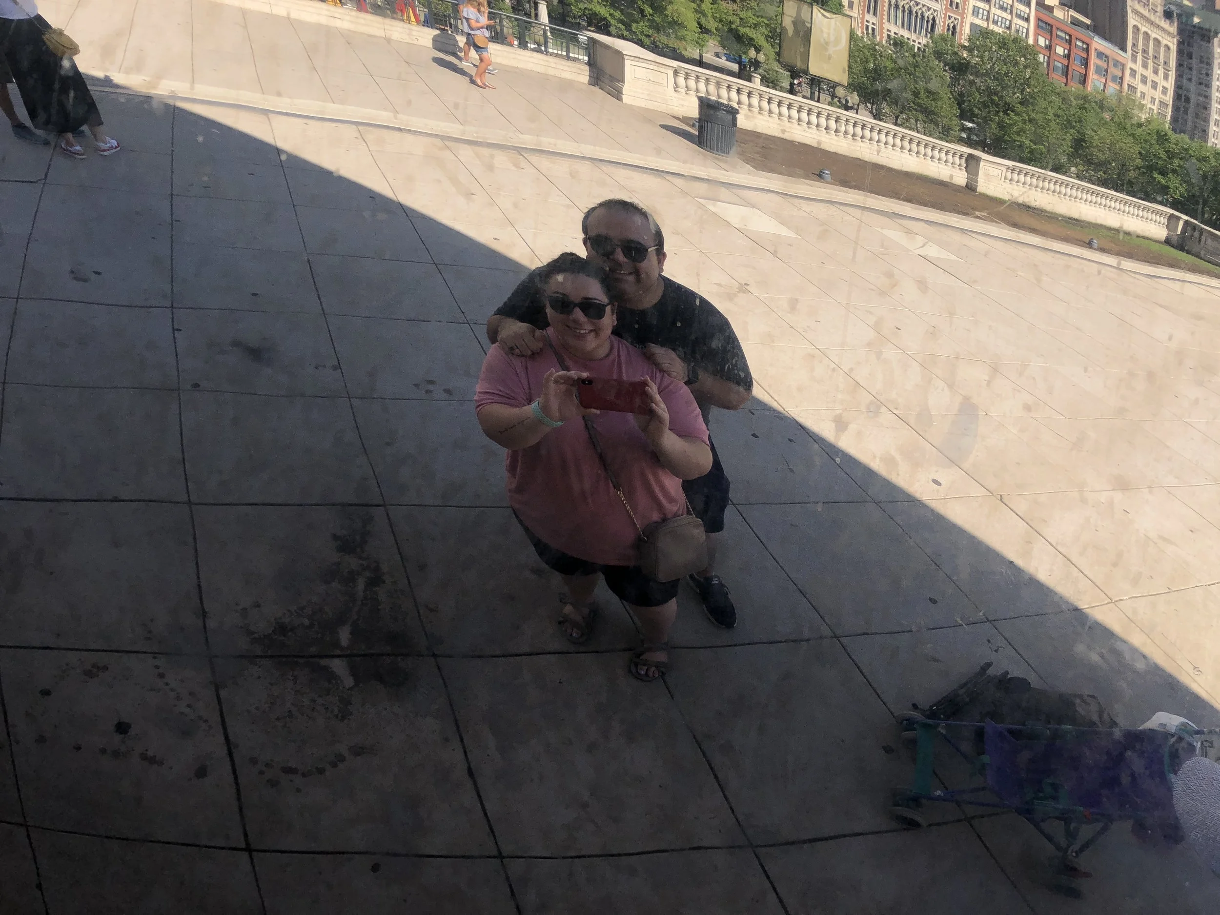 Celebrating finding out about our little bean at the Bean :)
