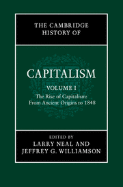 The Cambridge History of Capitalism: from ancient origins to 1848