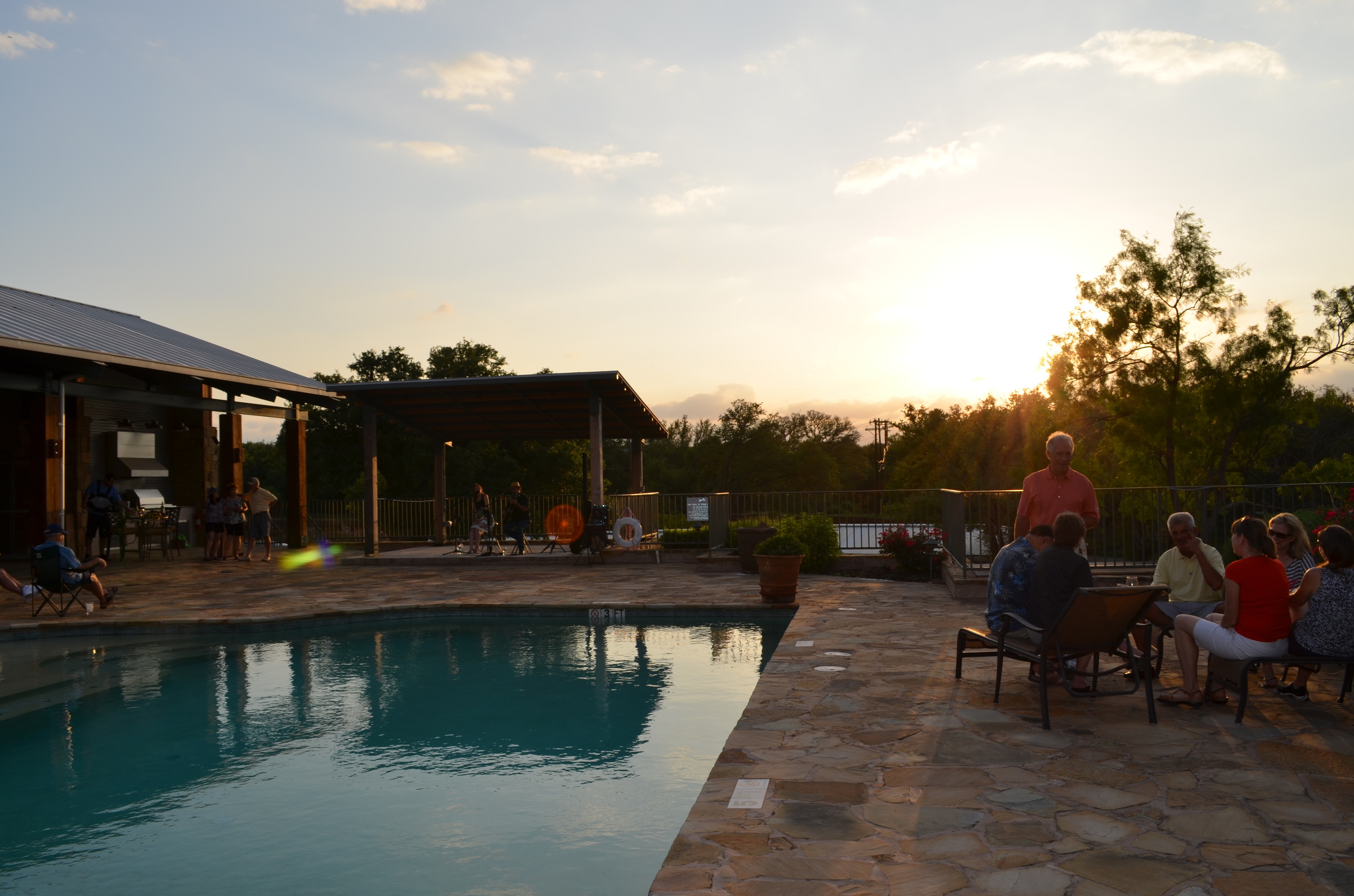 Pool Sunset View at Trails of Horseshoe Bay