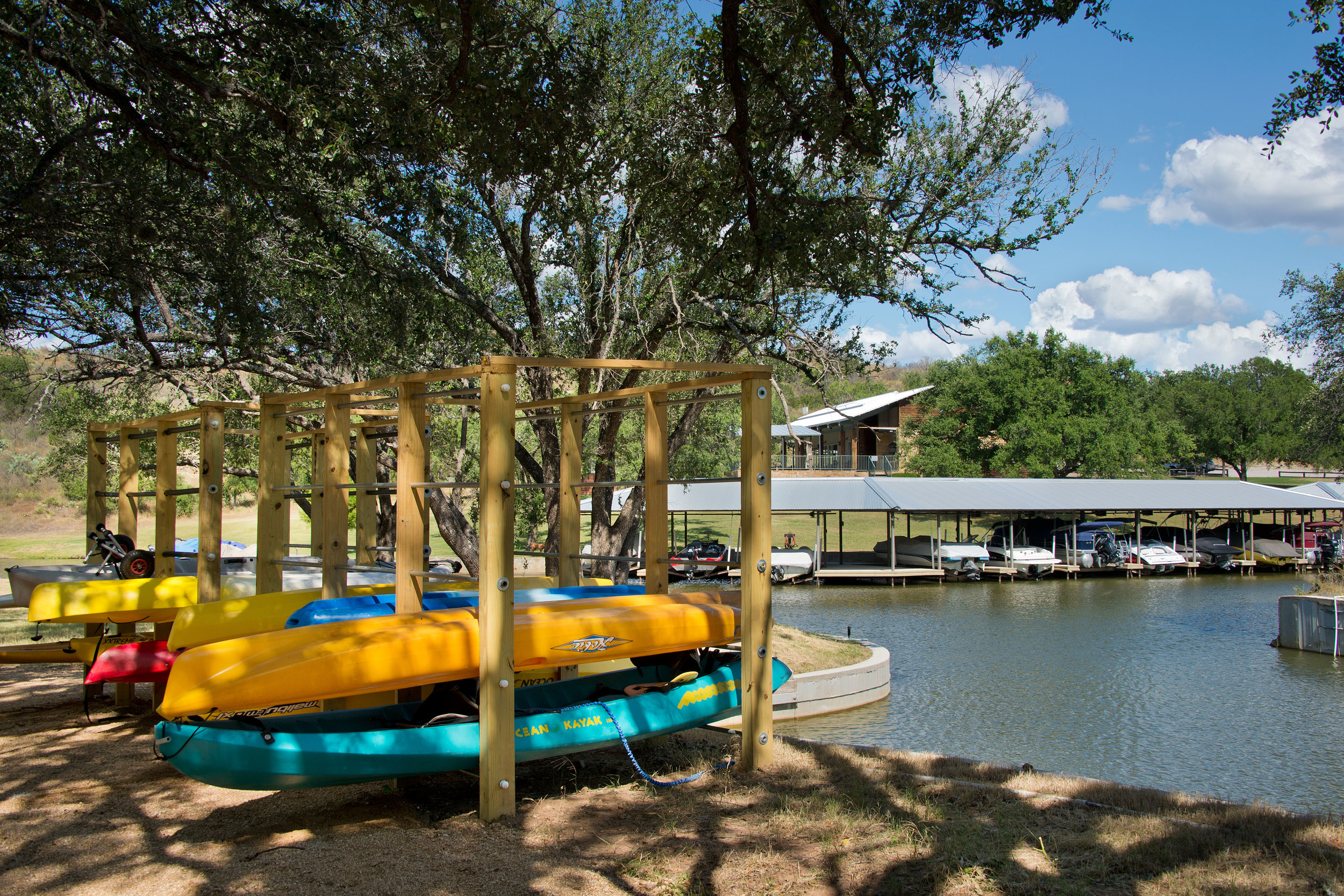 Marina with Kayak Storage and Easy Access