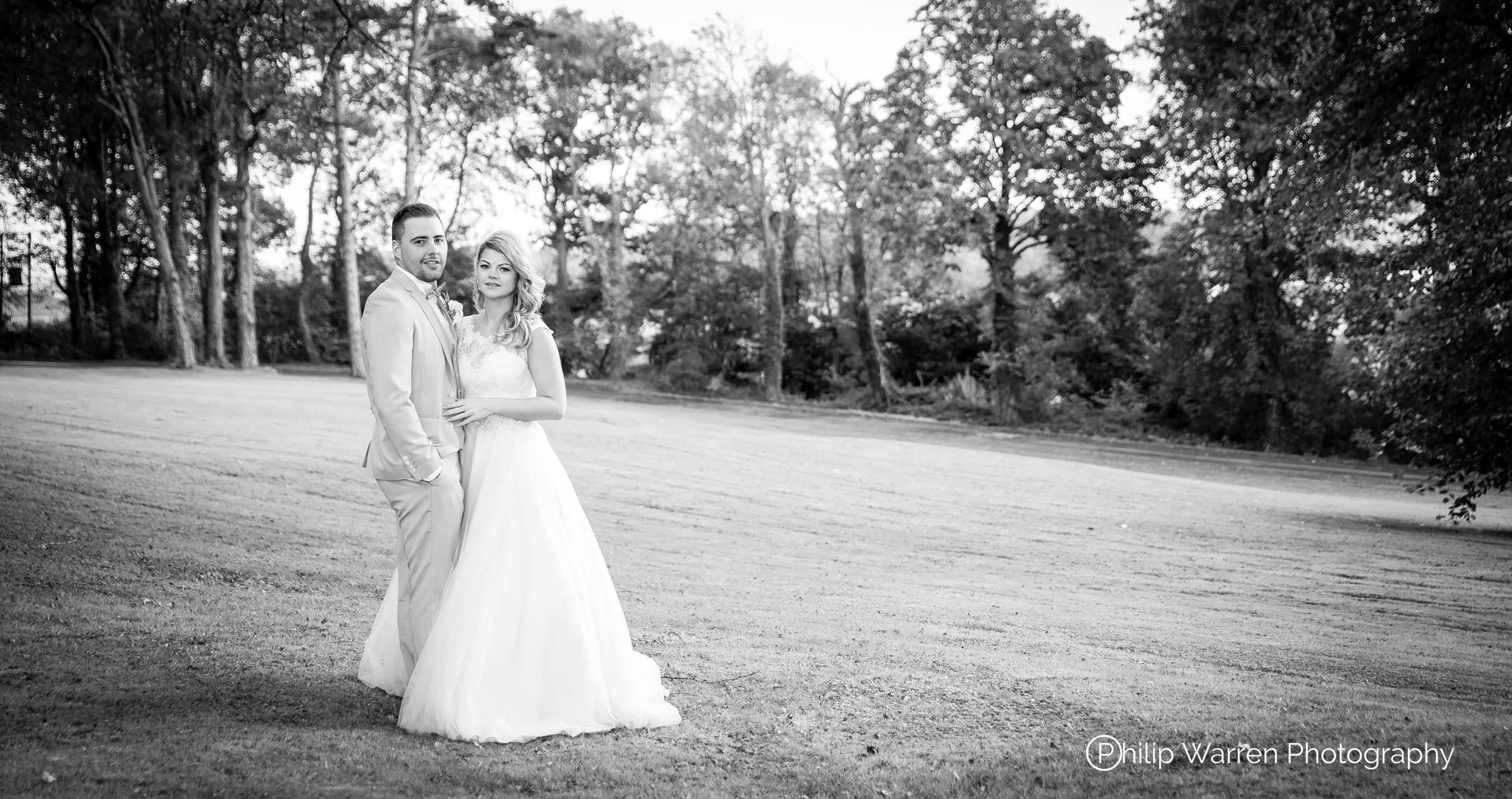 Bride and Groom At Coed-y-Mwstwr
