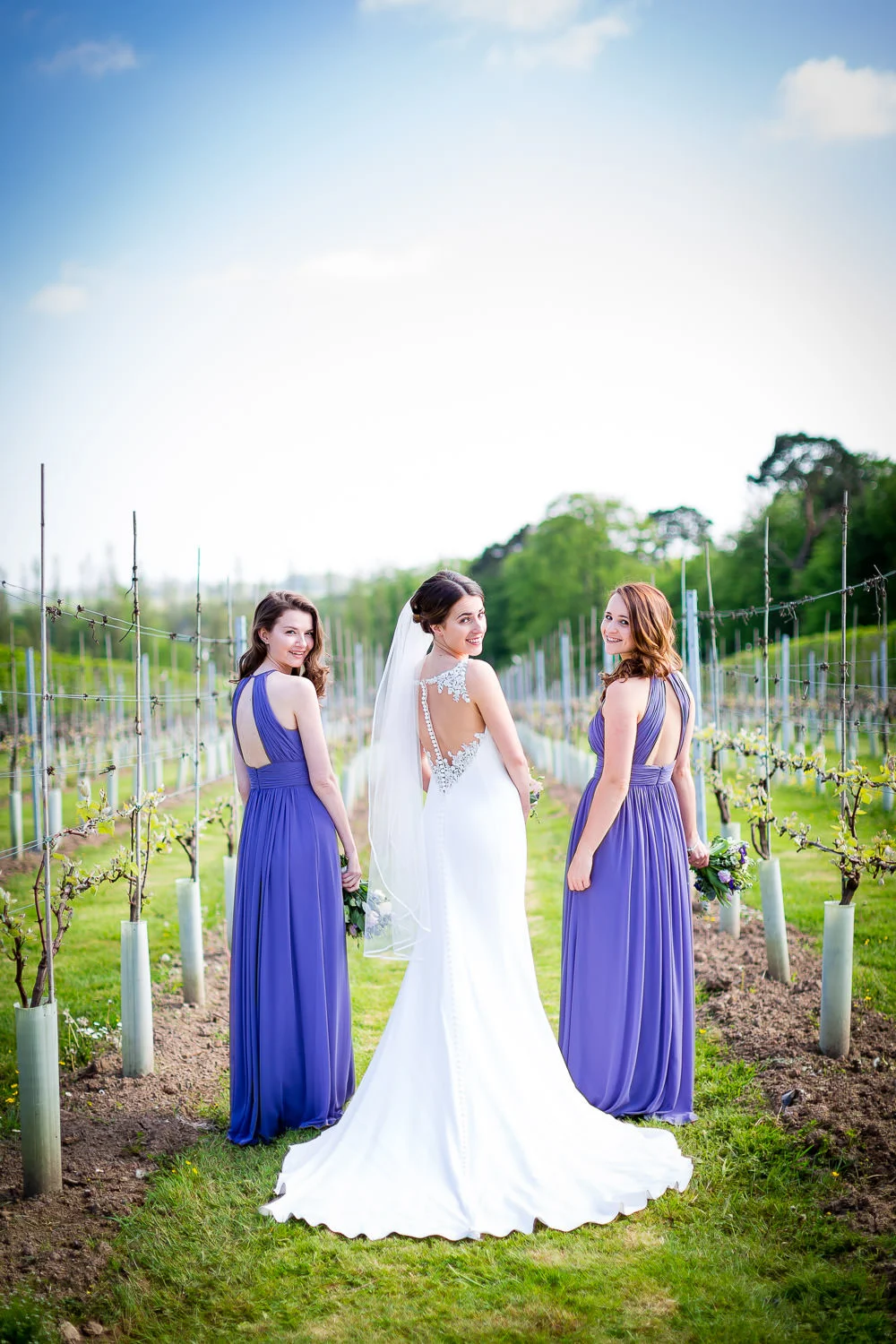 bride and bridesmaids