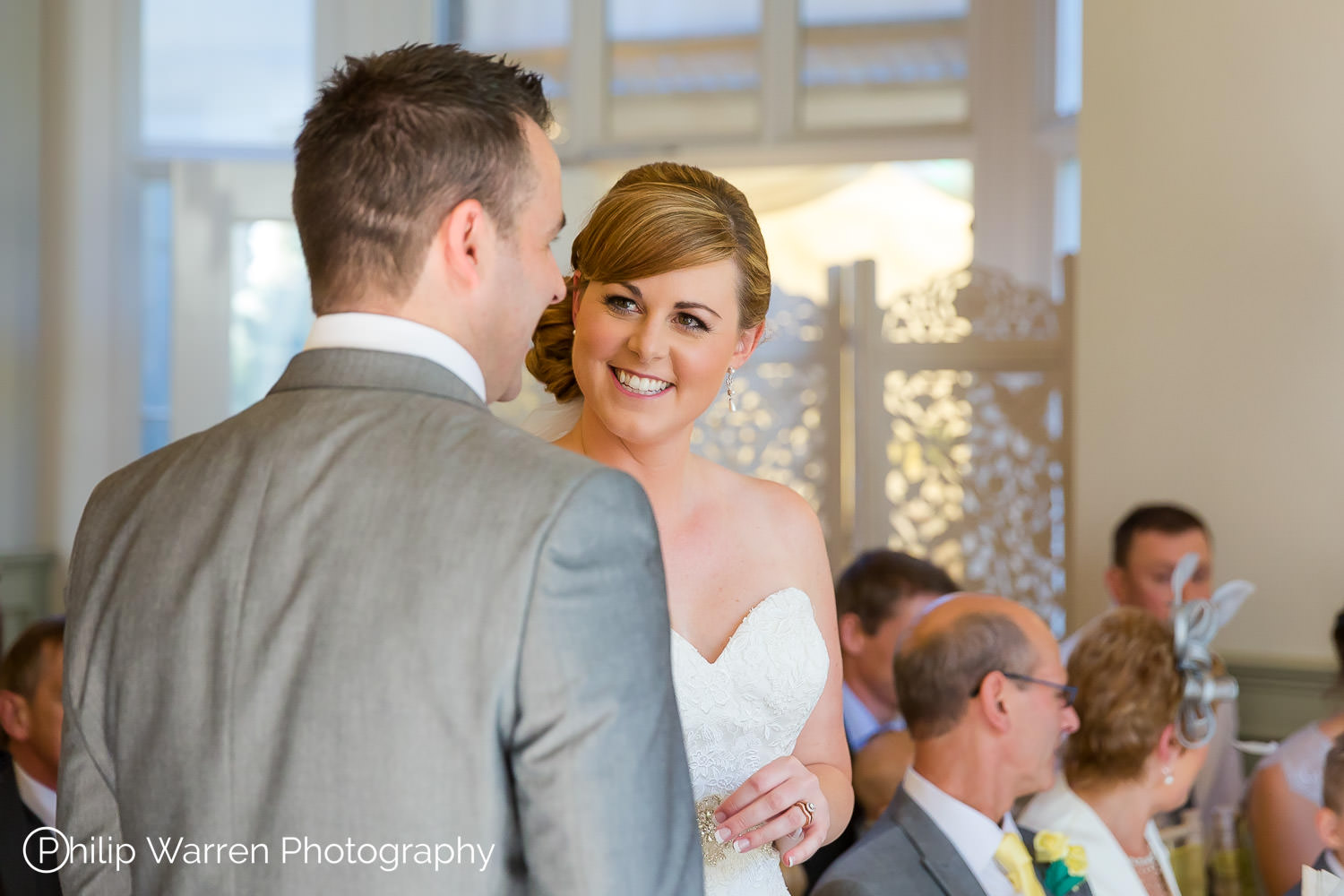 wedding ceremony in bryngarw house