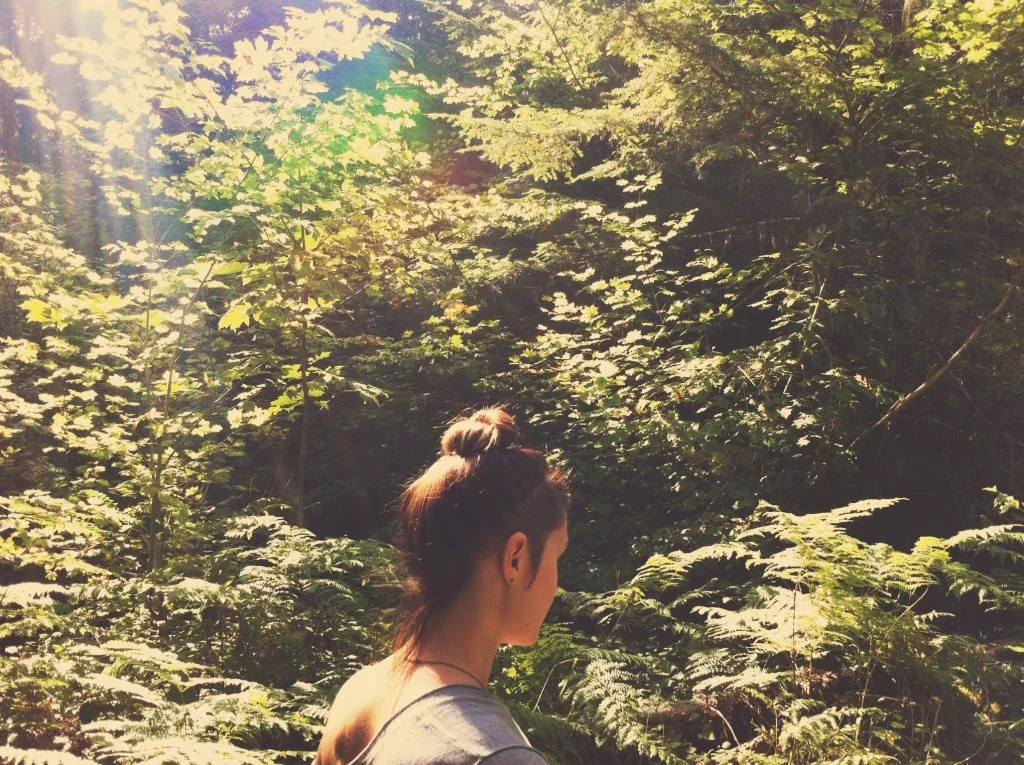 Pausing in the sun while taking a walk on Mt.Rainier