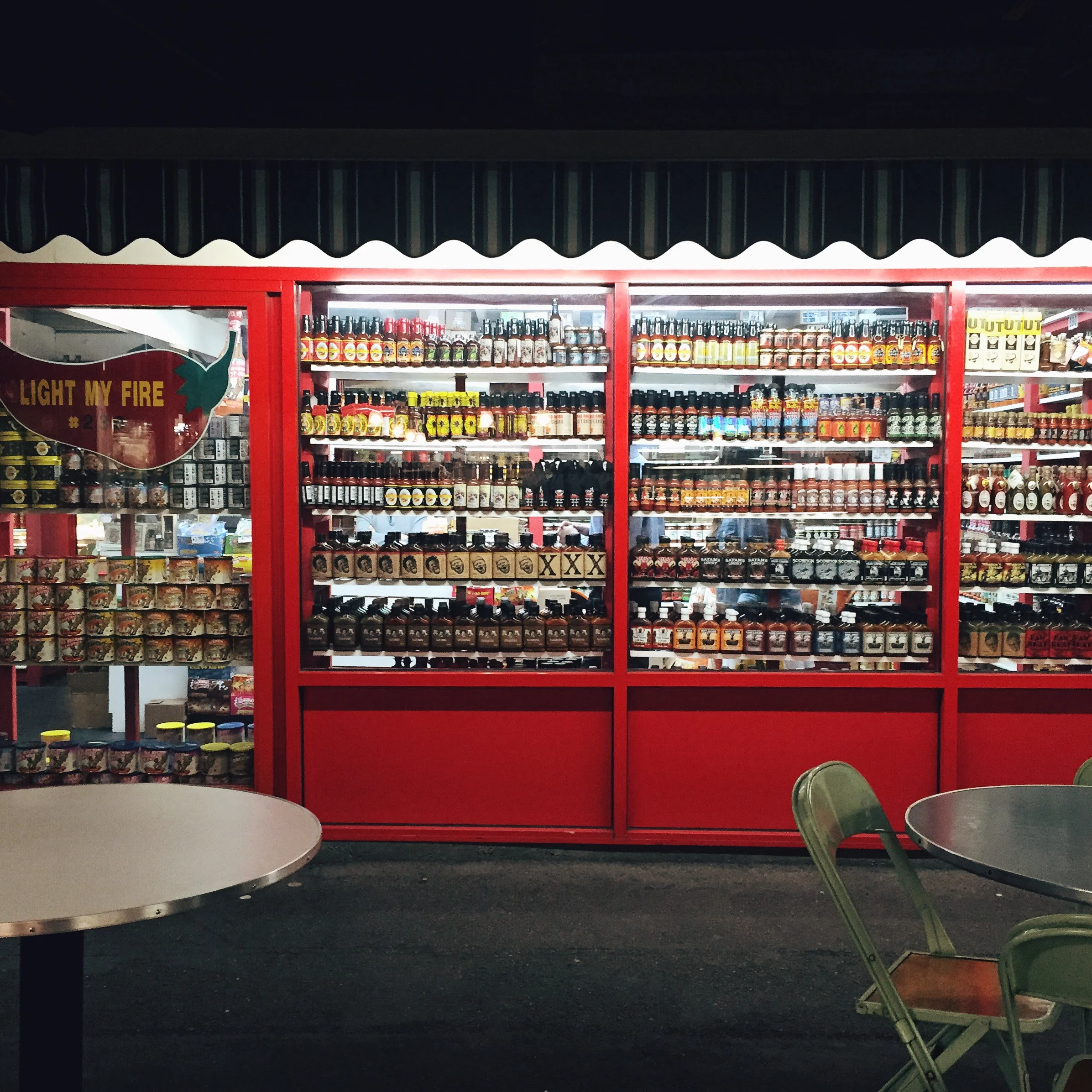 This is a store entirely comprised of Hot Sauce and Condiments... it is amazing. 