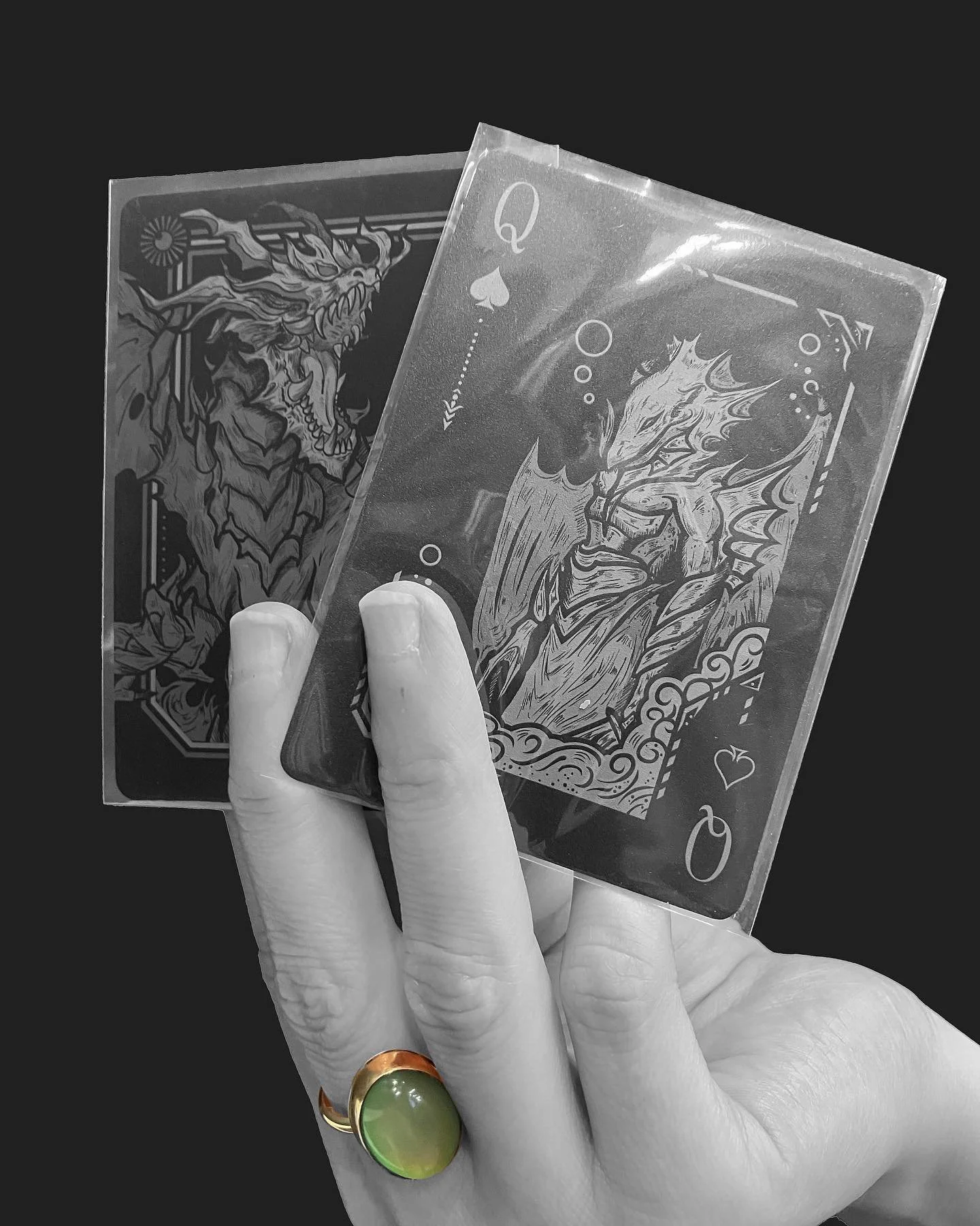 Playing cards make the best bookmarks 💫