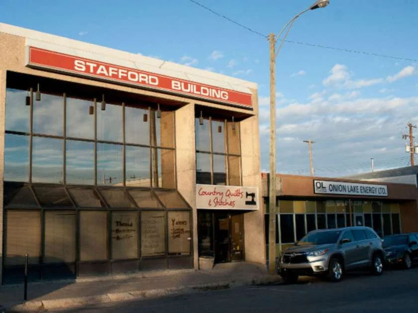 A search for the offices of the company called Kihew Kereru comes back to this building complex in downtown Lloydminster. The offices of Onion Lake Energy Inc. are also located in the same complex. James Wood / Lloydminster Meridian Booster