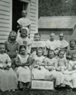 A group of Shaker girls