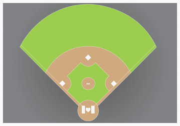 A baseball field.