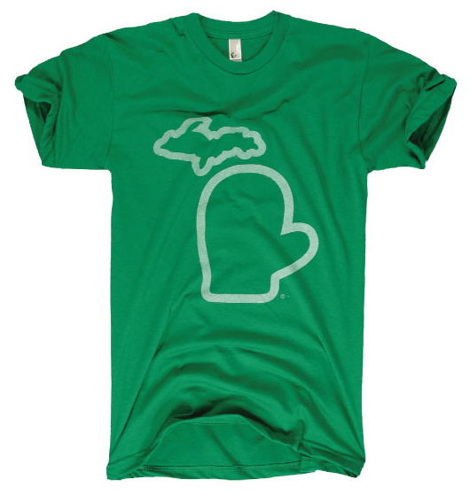 green mitten state tee