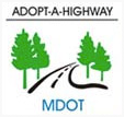 These signs in Michigan are accompanied by a second sign listing the name of the organization responsible for that stretch of road.