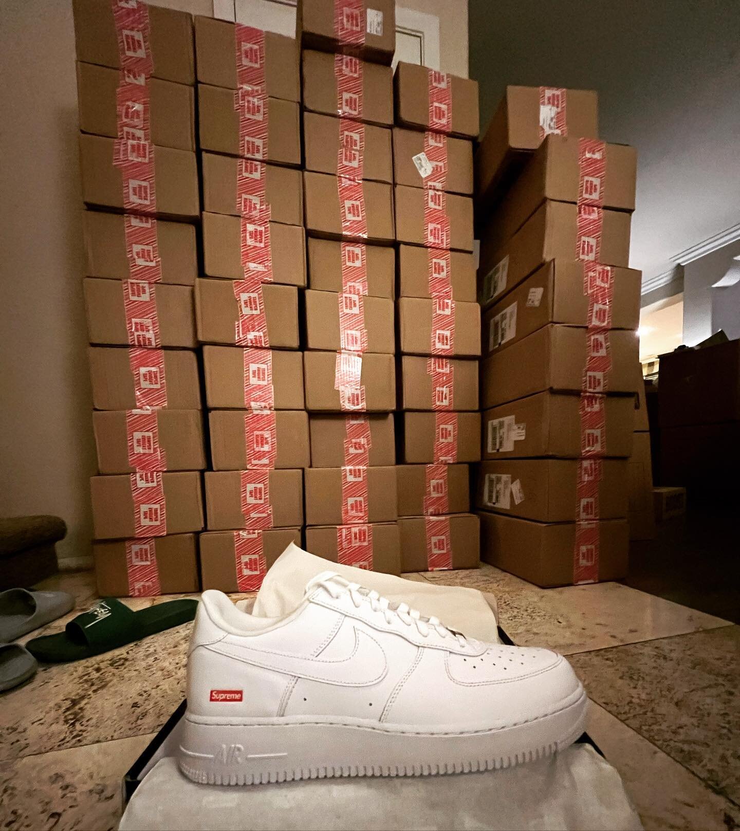 Supreme x Af1 last restock, hopefully they don&rsquo;t release these anymore.