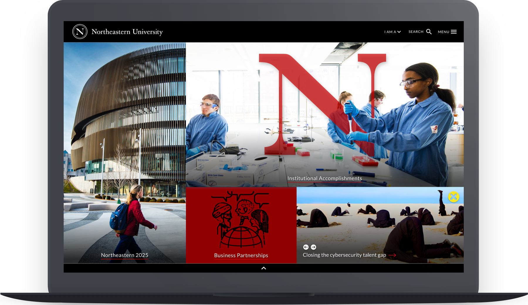 By integrating our logo with emotive photography, we were able to make the visual experience ownable as well as telegraph the unique aspects of the NU experience.