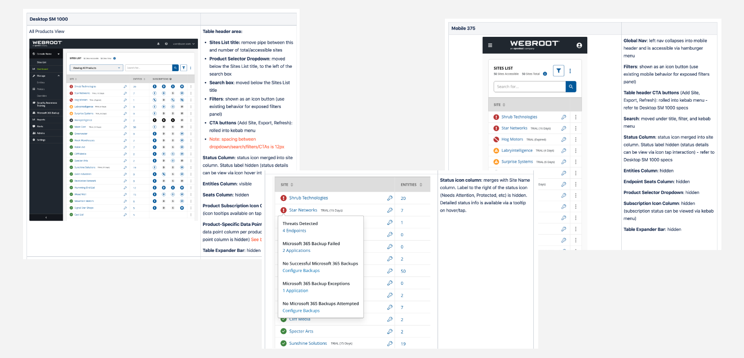 Dev Handoff: Documentation