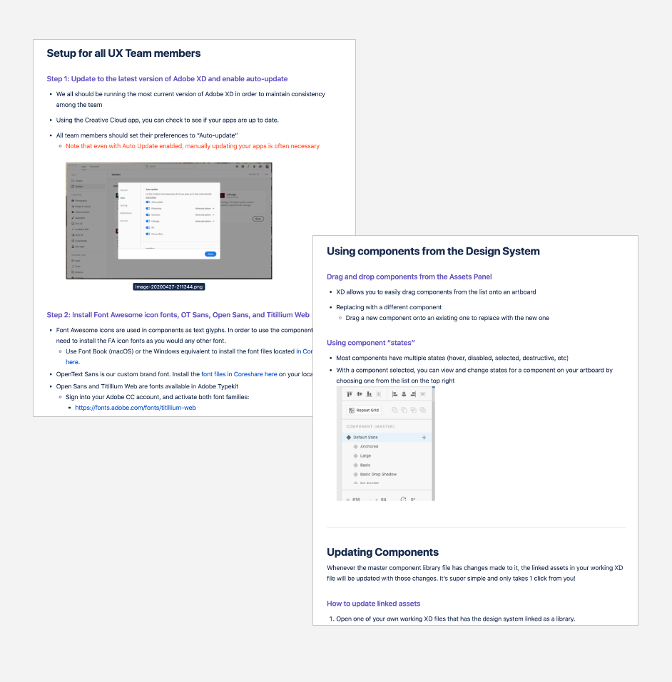 Documentation: UX Team Guidelines