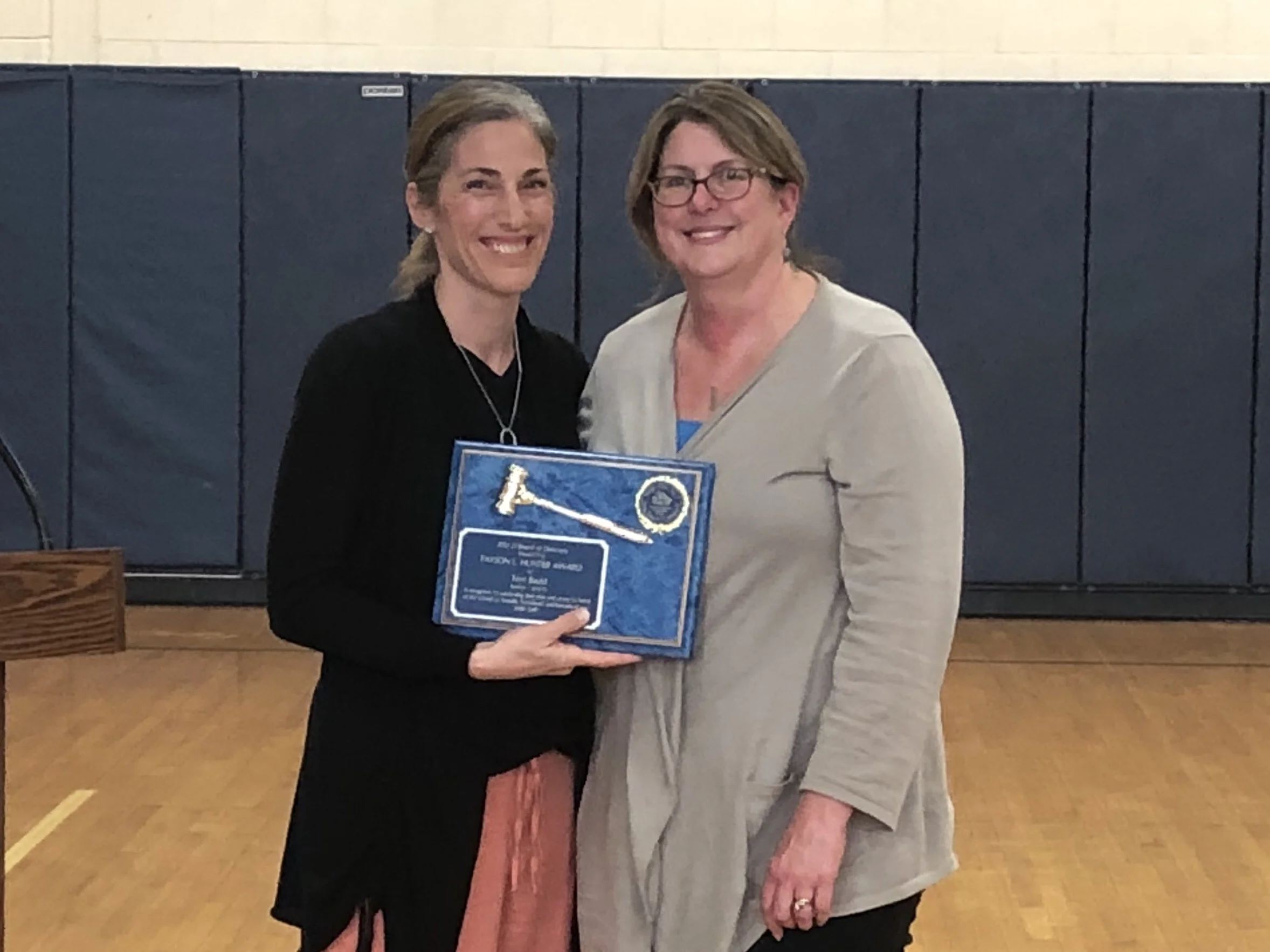 Terri Bauld received the Payson Hunter Award.