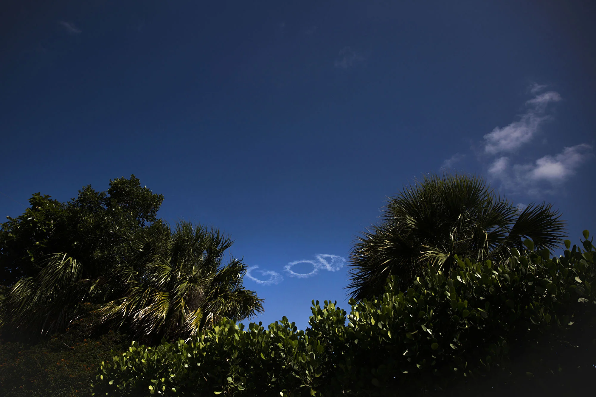 Sky writing, May 2018