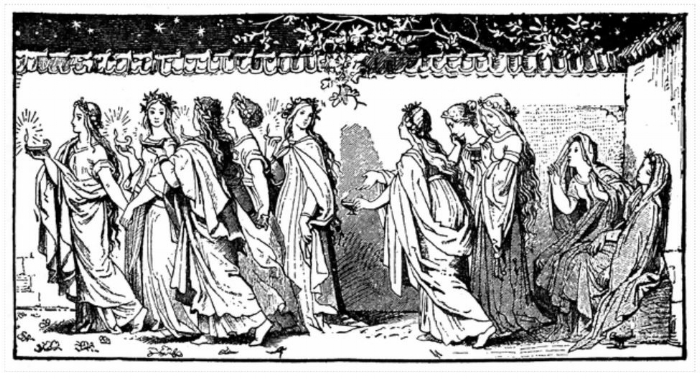 "The bridegroom came and those who were ready went into the wedding feast with him."