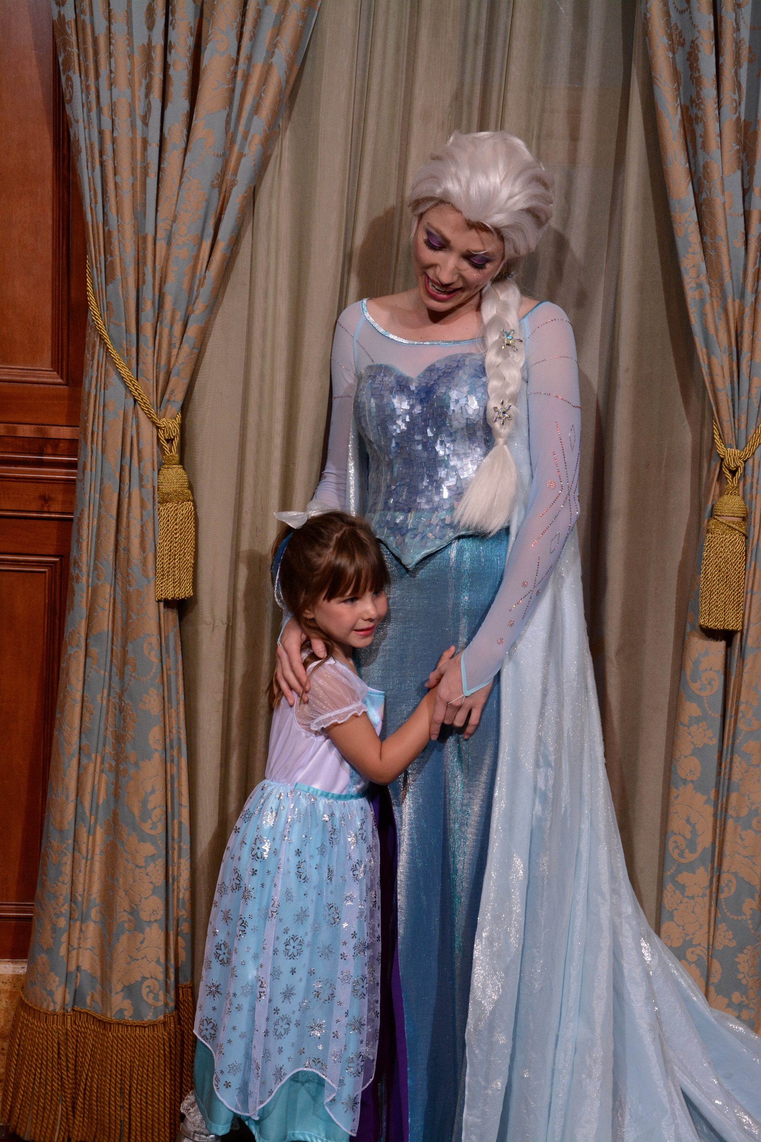 There is a typical 90-minute wait to meet Anna & Elsa. We used a Fast Pass to meet the Queen & Princess...totally Worth it!