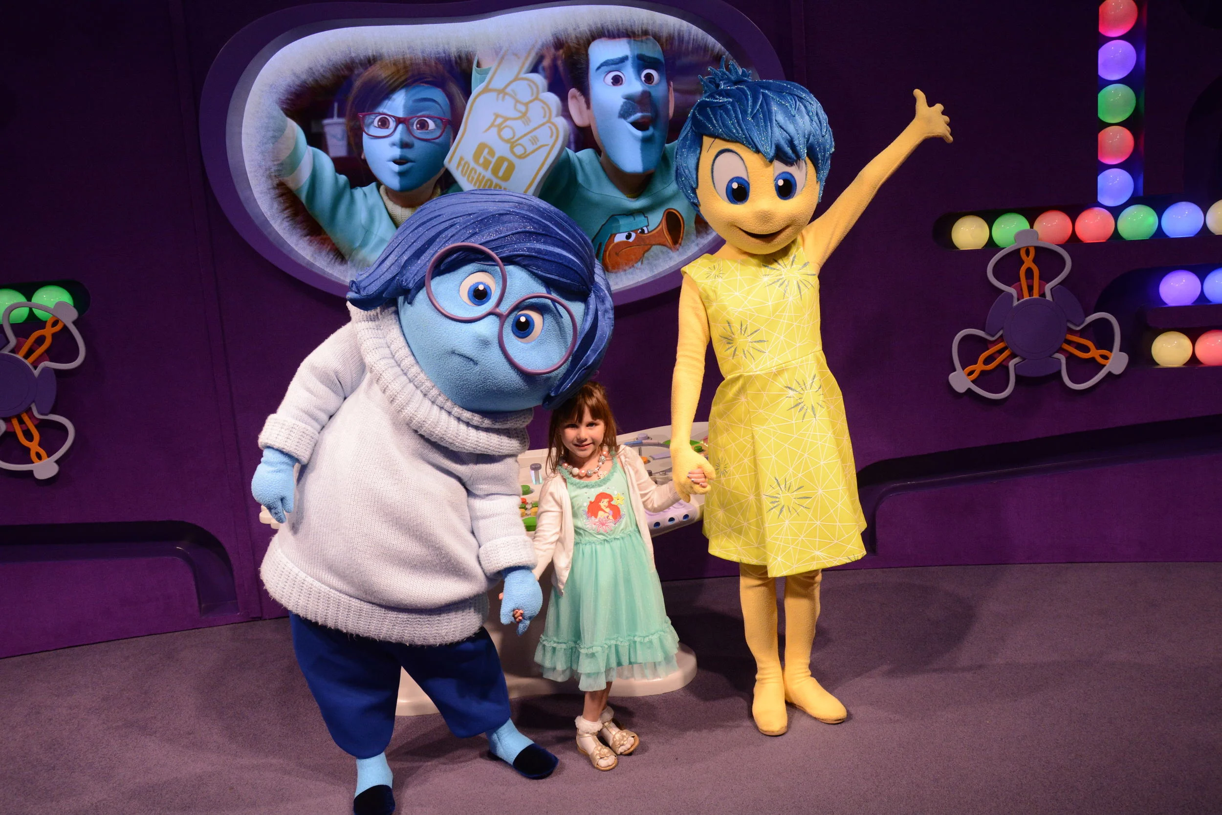We waited in line for an hour to meet Joy (and Sadness). We talked with the people around us and made friends. Was it worth it? TOTALLY WORTH IT!!!! We literally Found JOY in the wait!!!