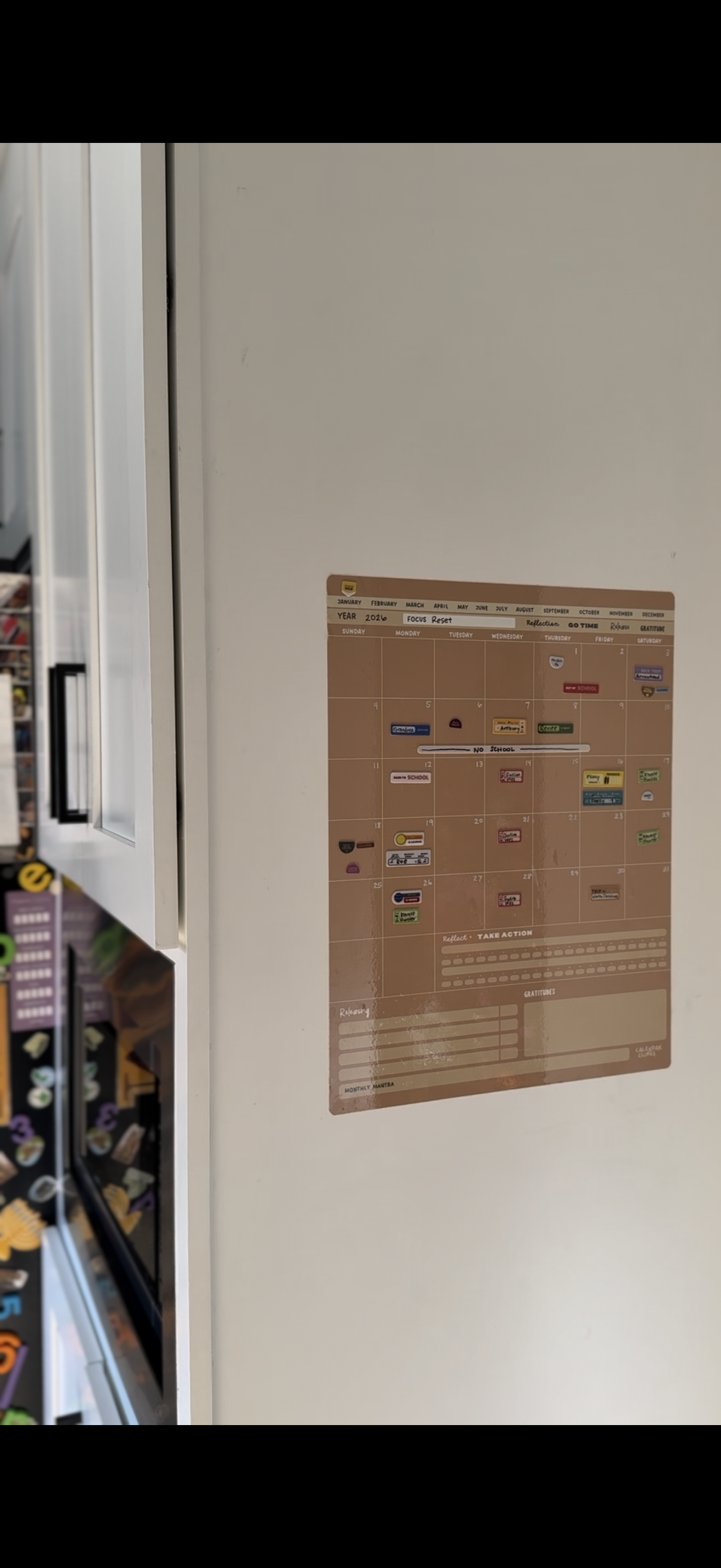 Reusable Calendar – Beige (Vinyl Edition)