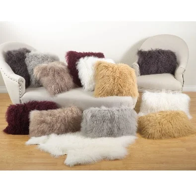 real fur pillows