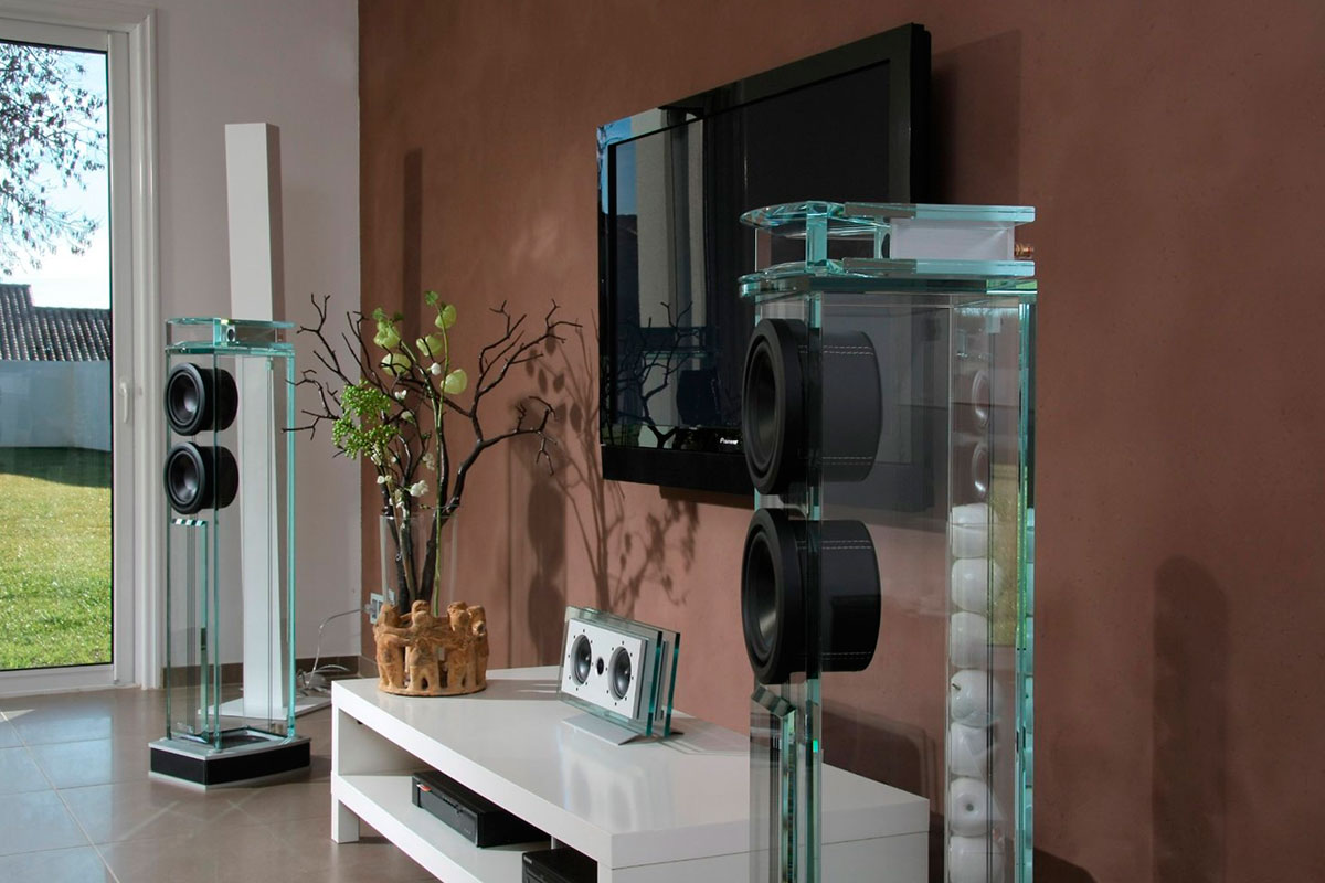 Waterfall Glass Speakers