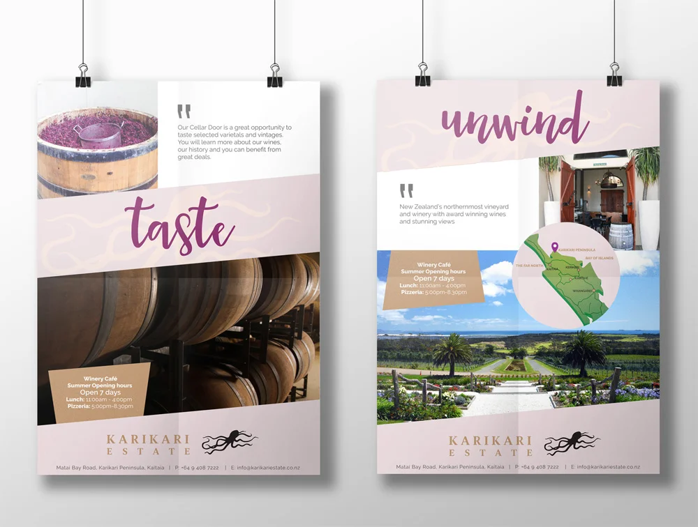 Karikari Estate Poster Design