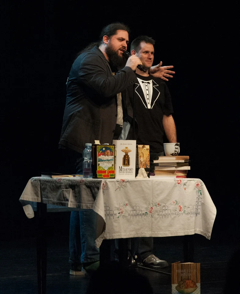 Pižama in Tomaž Stanovnik. foto Simon Mur