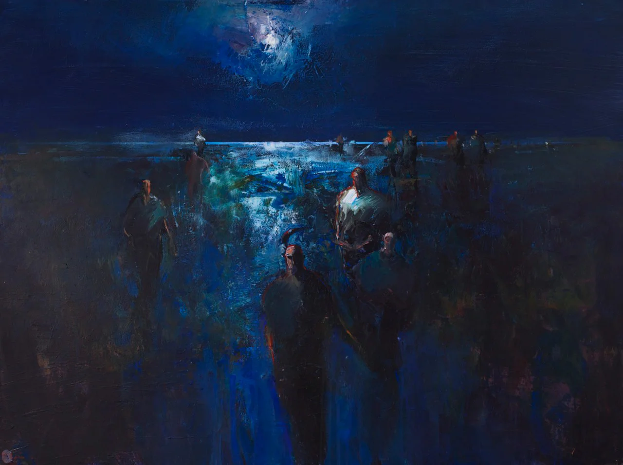 #13362 Mel Brigg Evening Arrivals 91cm x 122cm