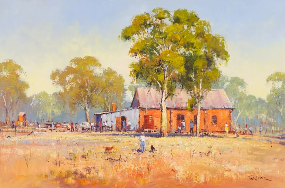#13371 Ted Lewis Off to the Hall 61cm x 92cm 