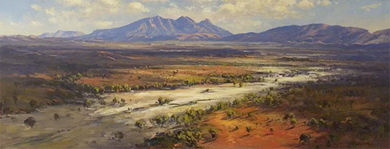 lewissqaure2Ted Lewis Mount Sonder Valley 174cm x 81cm Acrylic on Canvas..jpg