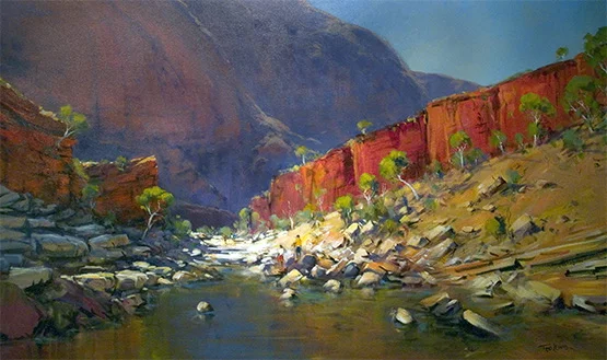 lewissqaure2Ted Lewis Ormiston Gorge 153cm x 92cm Acrylic on Canvas..jpg