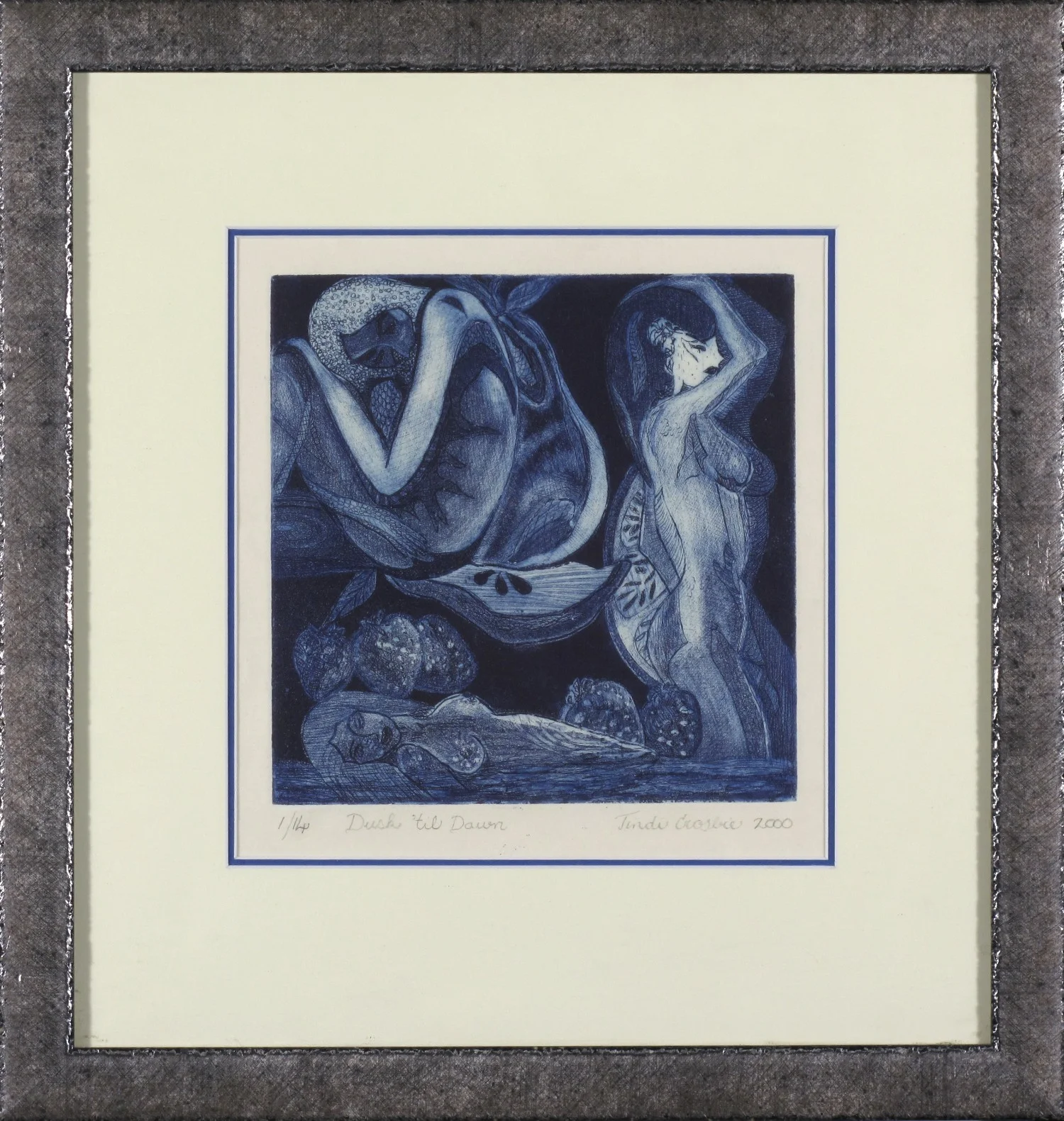 #1457. Tindi Crosbie. Dusk til Dawn. Limited Edition 43cm x 41cm. Signed Limited Edition 1-14 Was $380 Now $190
