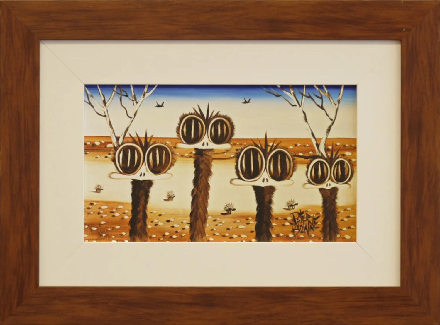 Peter Browne 'The Family' 40cm x 55cm (framed) Was $2800 Now $1400