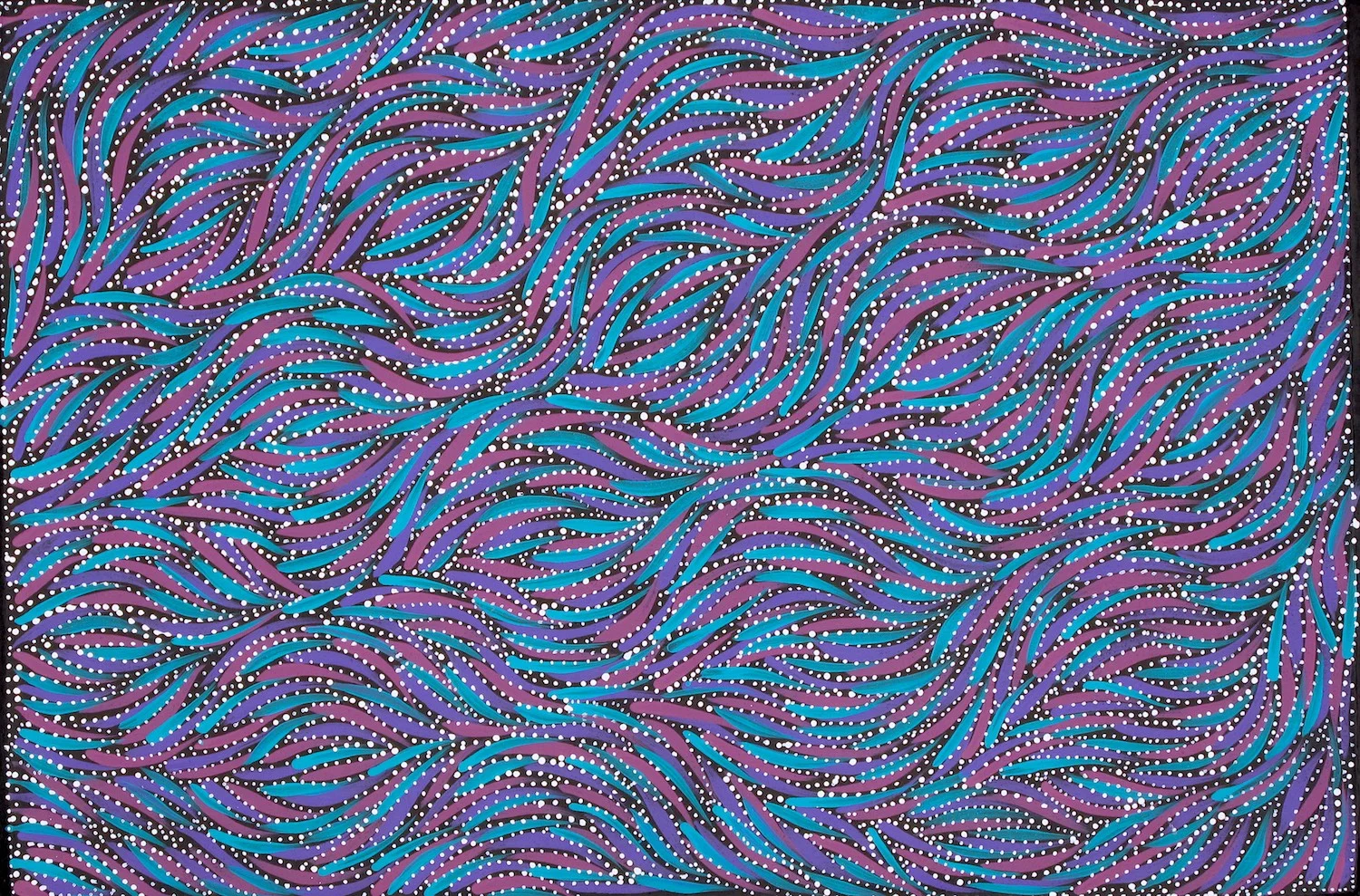 #15101 Rosemary Pitjara 'Bush Yam Seed' Acrylic on Linen 90cm x 60cm $1250.jpg
