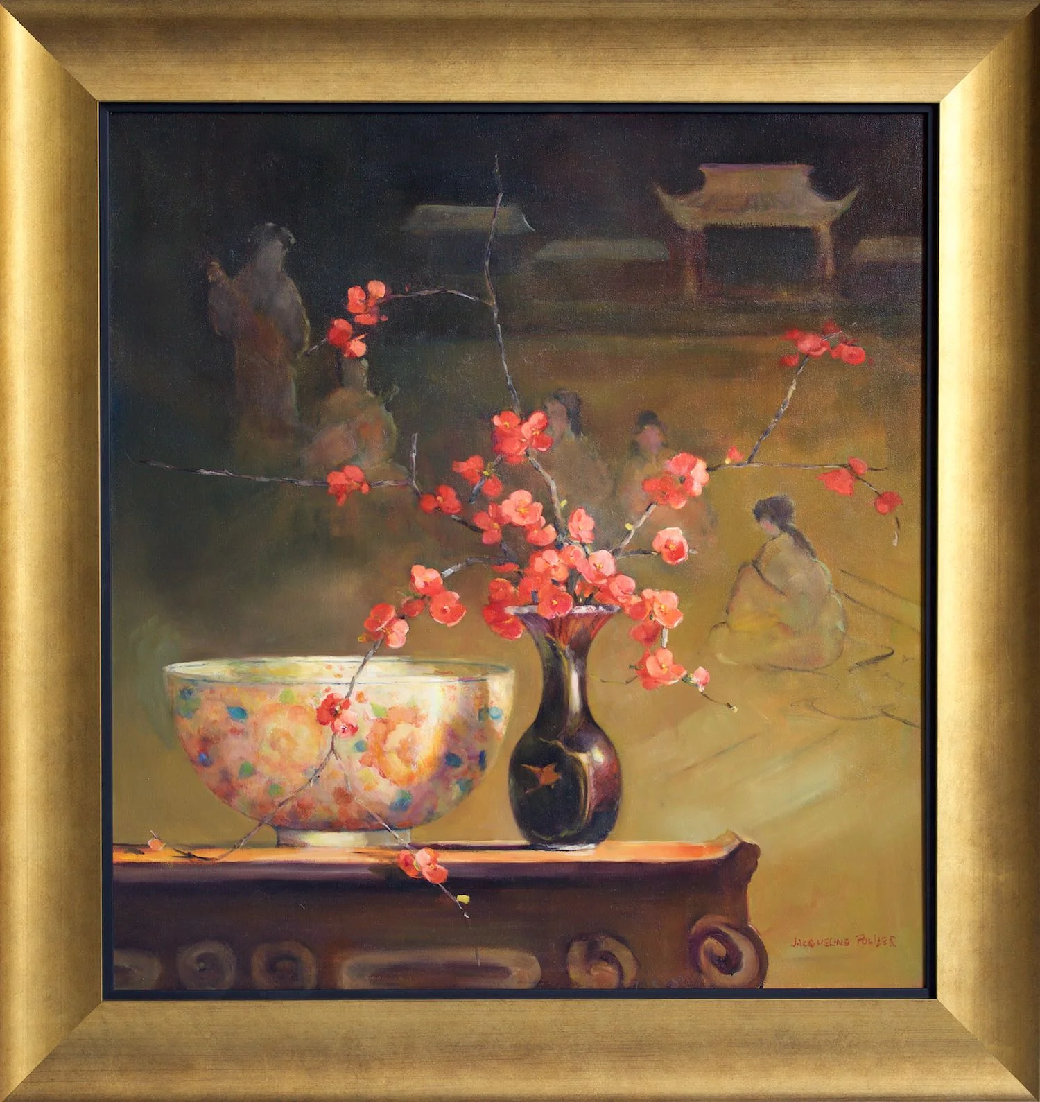 #15125 Jacqueline Fowler 'Study' Oil on Canvas 106cm x 106cm
