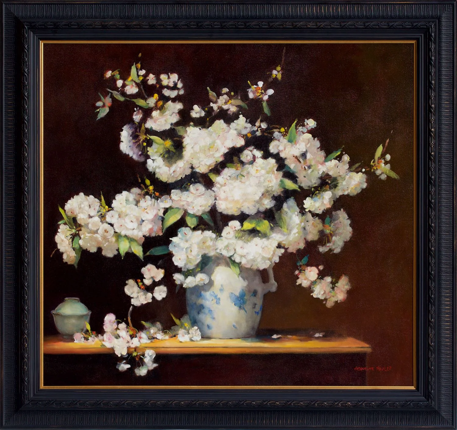 #15140 Jacqueline Fowler 'Fuji Cherry Blossoms' Oil on Canvas 86cm x 91cm
