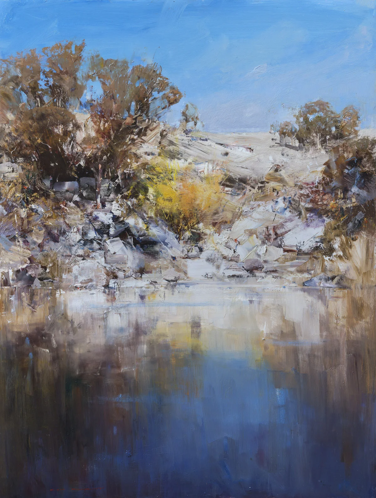Blue and Gold 120 x 91cm