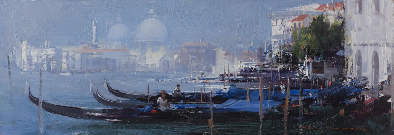 Misty Morning, Venice 17 x 50
