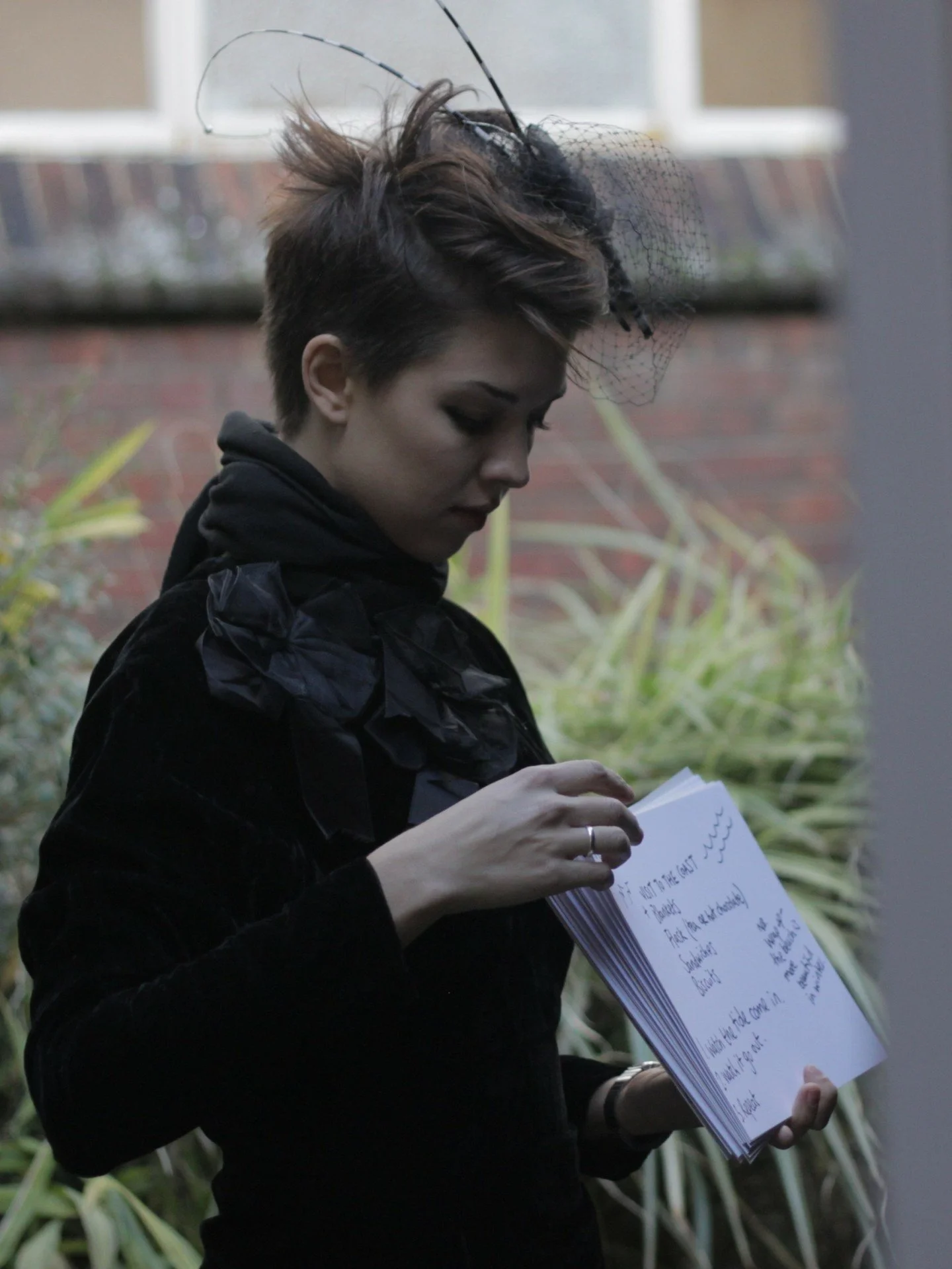I'm really thinking about rituals at the moment. About marking certain milestones and moments before life slips away in one big stream.
The first live art piece I made was about inventing a ritual for letting go. 
Participants made a physical repre